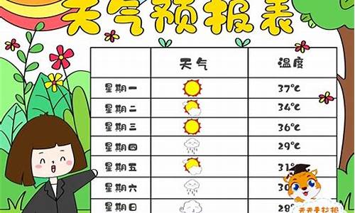 一周天气的统计图_一周天气统计表手抄报绘